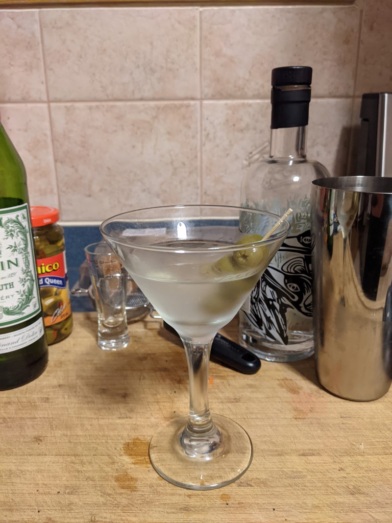Proper gin martini
